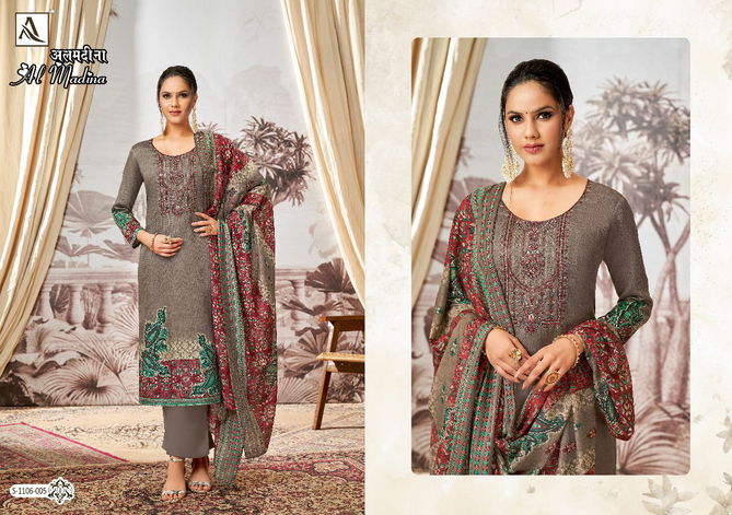 Alok Al Madina Designer Wholesale Jam Cotton Dress Material Catalog